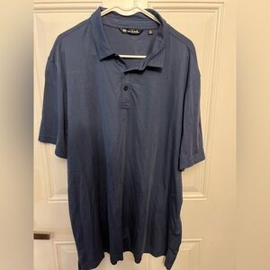 Travis Mathew Navy Polo Shirt XXL Pima Cotton Blend